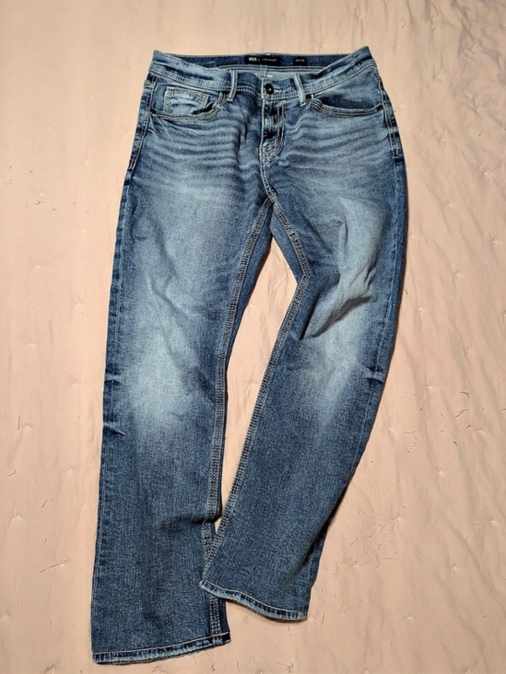 BKE Jake Straight Men's Straight Leg Jeans Blue Waist 33x32